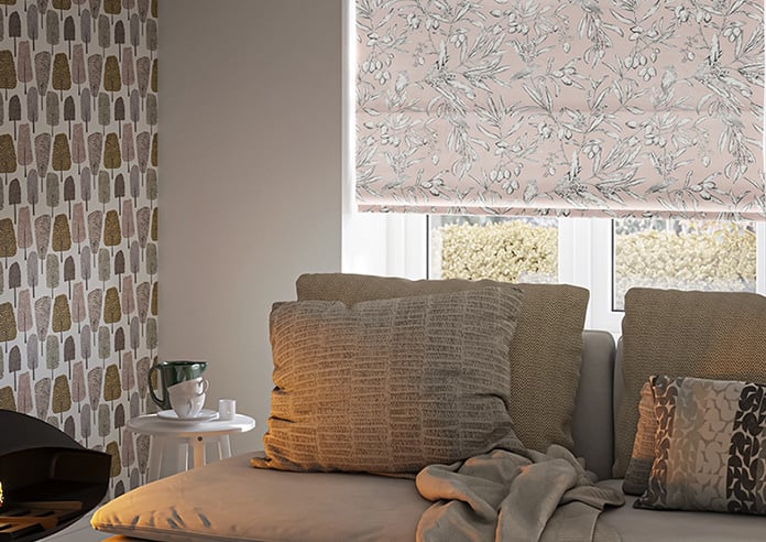 Aviary Velvet, Serenity - Motorised Roman Blind - Image 5
